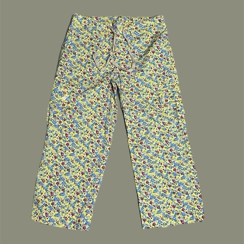 Ralph Lauren Women’s Floral Print Mid-Rise Capri Pants Multicolored Sz 8